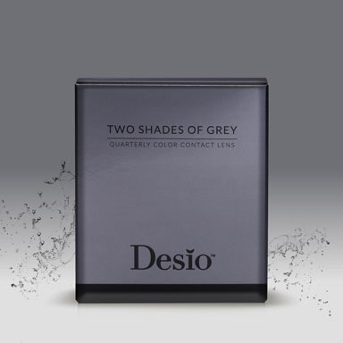Desio two shades of grey Box colored contact lenses